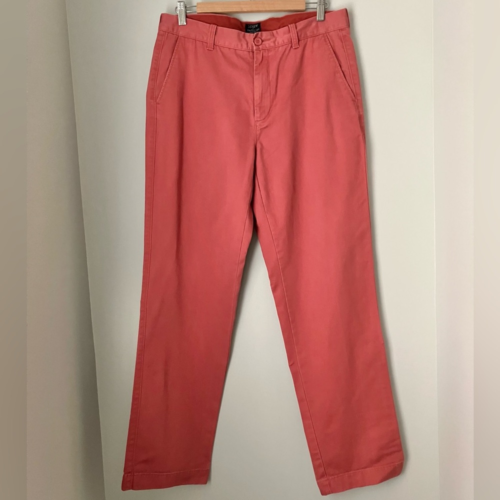 J. Crew Mens Coral Bleecker Pants - 33x32